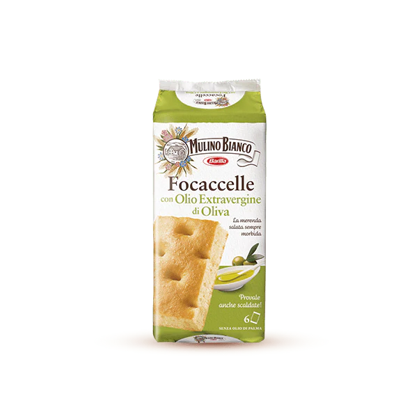 Mulino Bianco Focaccelle Extra Virgin Olive Oil, 6 Pack, 198g