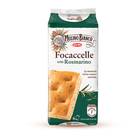 Mulino Bianco Focaccelle Rosemary, 6 Pack, 198g
