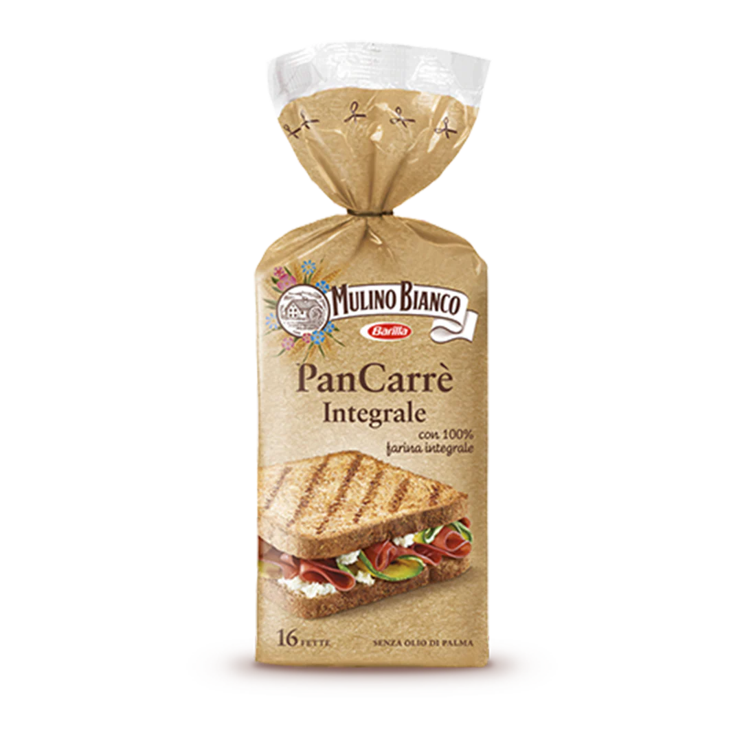 Mulino Bianco PanCarre Whole Wheat (Intergrale), 16 pc