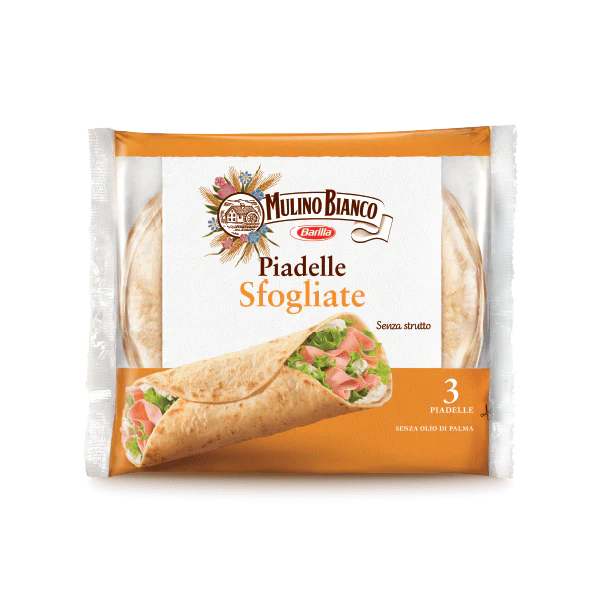 Mulino Bianco Piadelle Sfogliate, Piadina, 3 x 110g, 330g