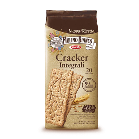 Mulino Bianco Whole Wheat Crackers, 17.64 oz | 500g