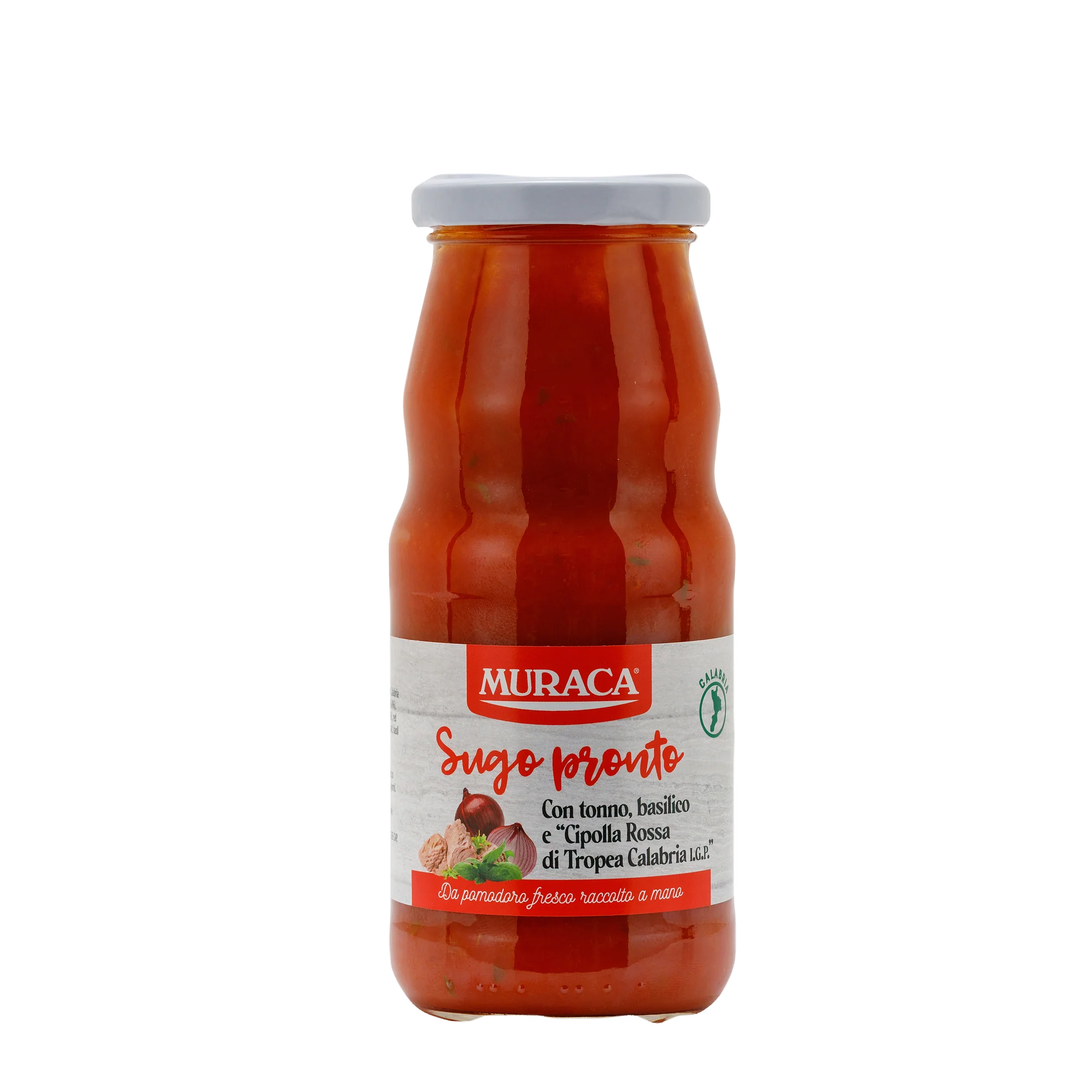 Muraca Ready Sauce with Tuna, Basil and Red Onion of Tropea Calabria PGI, 12 oz | 340g