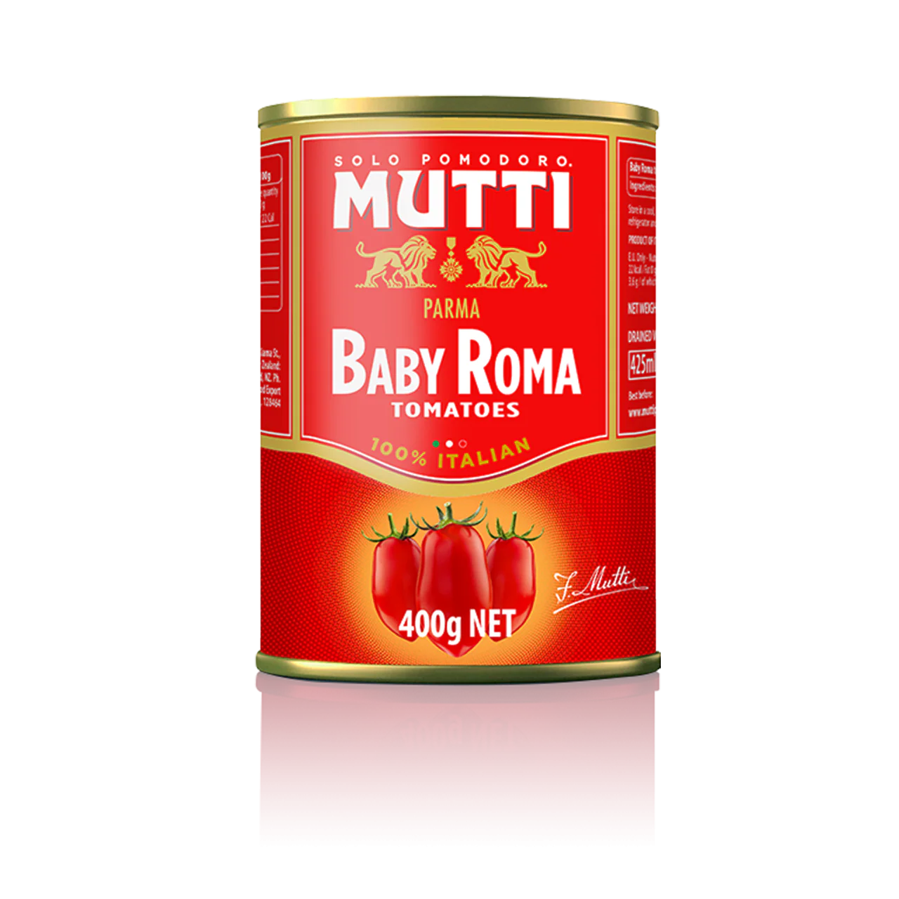 Mutti Baby Roma Tomatoes, 14 oz | 400g