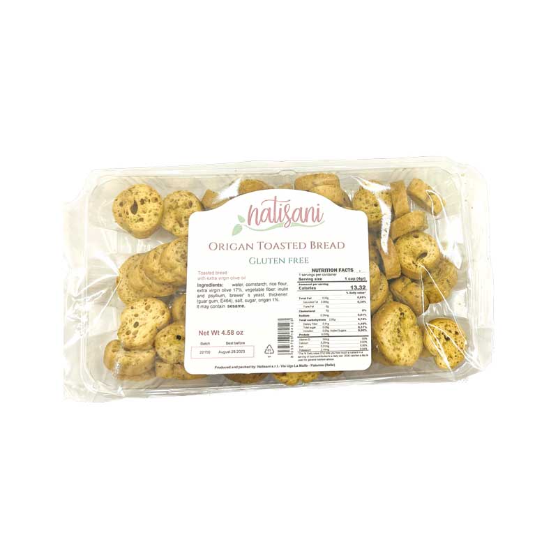 Natisani Crostini Italian Gluten Free Crackers Classic, 4.58 oz | 130g - Image 2