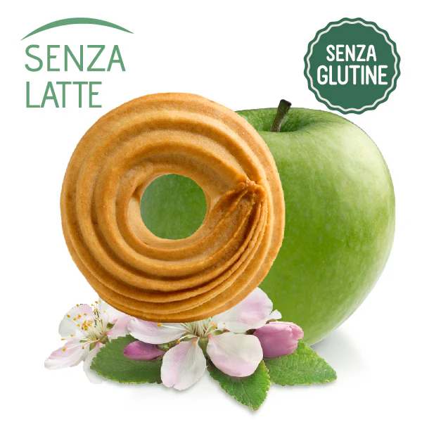 Natisani Frollino Gluten Free Cookies with Green Apple, Milk Free, 5.29 oz | 150g - Image 2