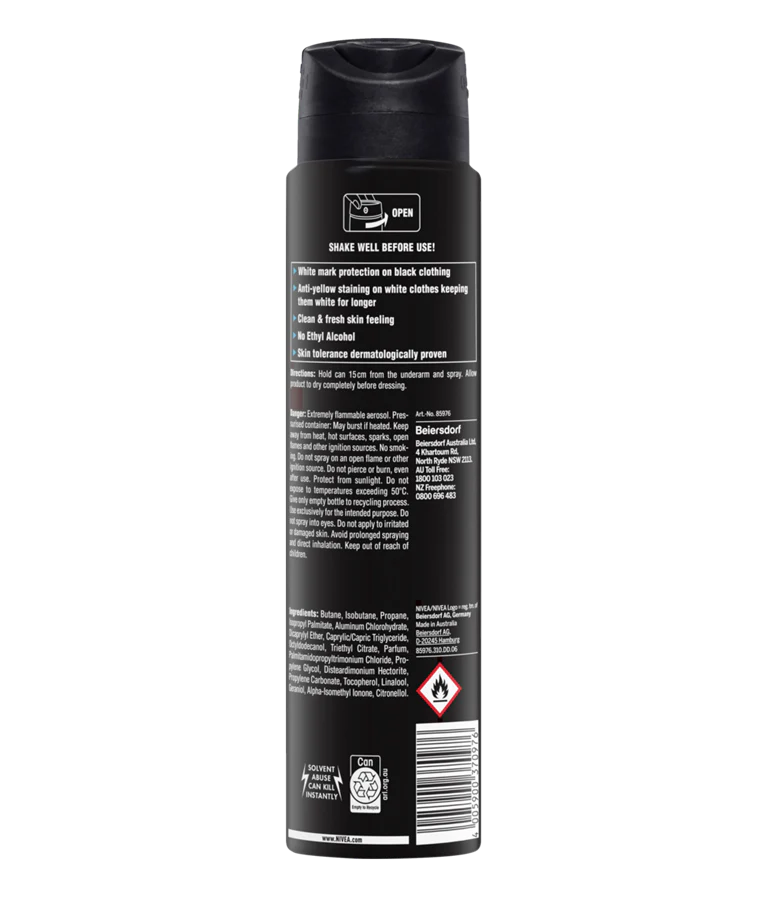 Nivea Men Black & White Invisible Fresh, 48H Protection, 150ml - Image 2