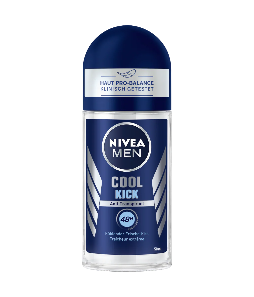 Nivea Men Cool Kick Anti-Perspirant, Deodorant Roll on, 1.6 oz | 50 ml