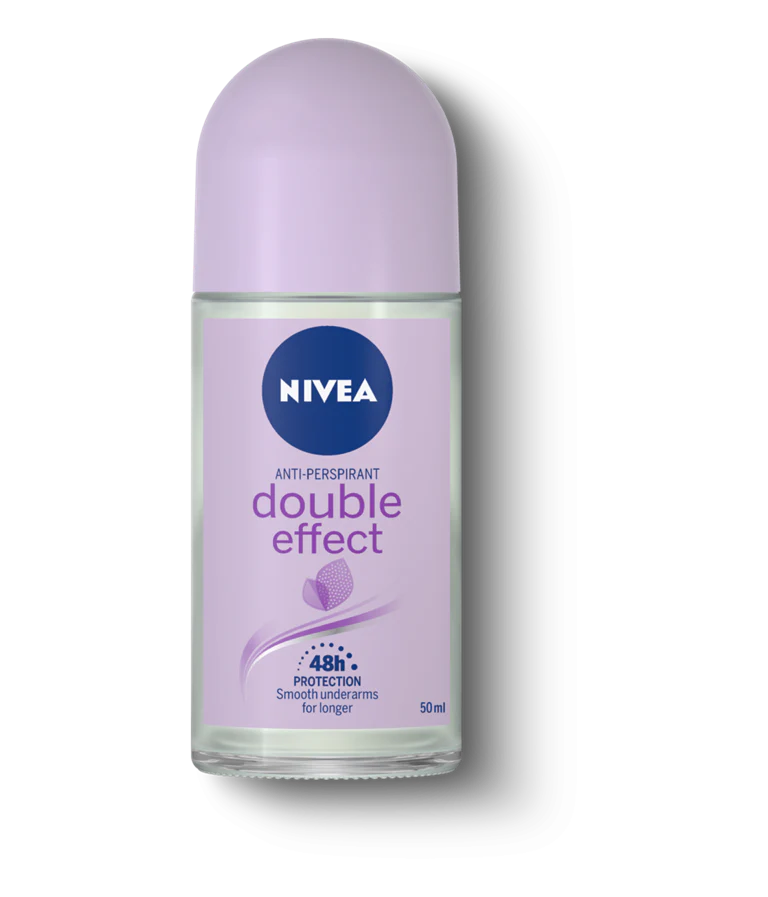 Nivea Women Double Effect, Anti-Transpirant Roll On, 1.6 oz | 50 ml
