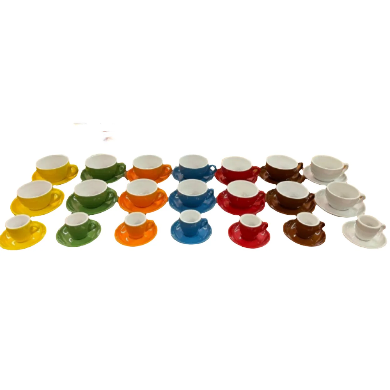 Nuova Point Palermo Cups and Saucers, Set of 6, Made in Italy - Image 7