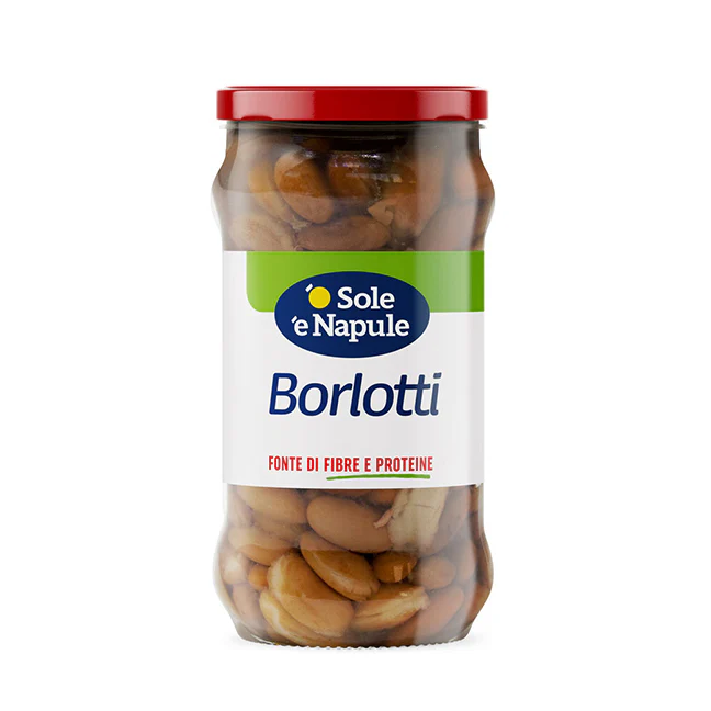O Sole E Napule Borlotti Beans, 10.4 oz | 295g