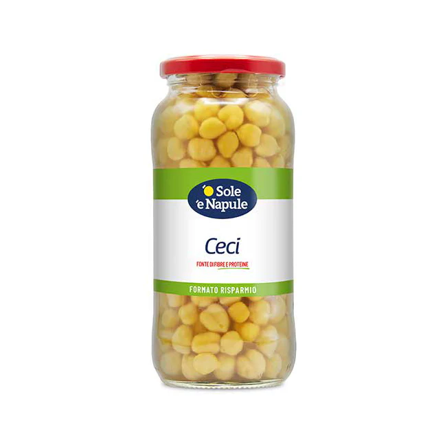 O Sole e Napule Chick Peas, Ceci Beans, 19 oz | 540g