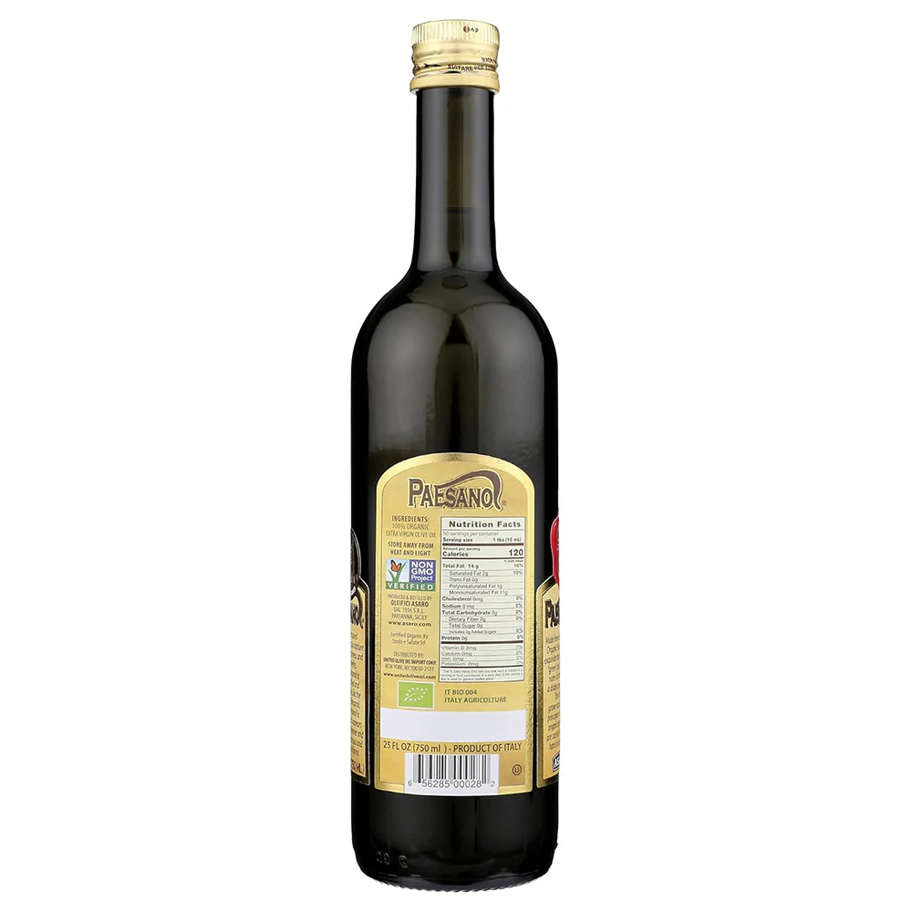 Paesanol Usda Organic Sicilian Extra Virgin Olive Oil - Image 3
