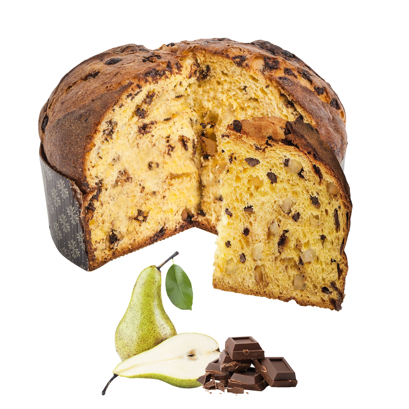 Palazzone1960 Chocolate & Pear Panettone, 2.2 lb | 1 kg