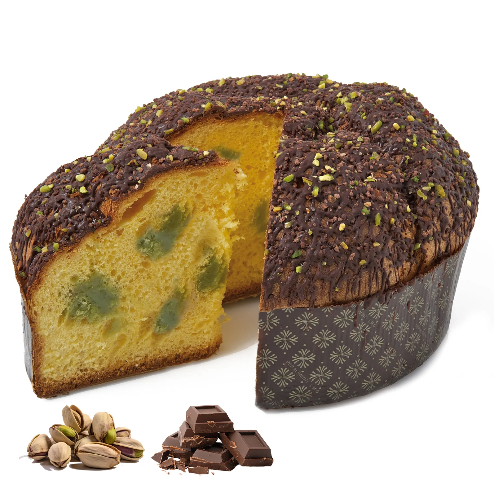 Palazzone1960 Pistachio & Chocolate Panettone, 1 lb 10.4 oz | 750g - Image 2
