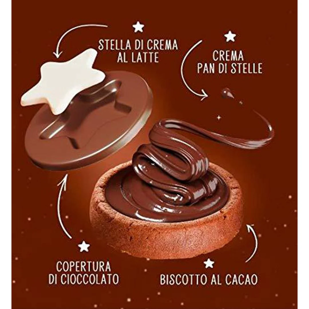 Pan di Stelle Biscocrema, Cocoa and Hazelnut biscuits with Pan di Stelle cream, 168 g - Image 5