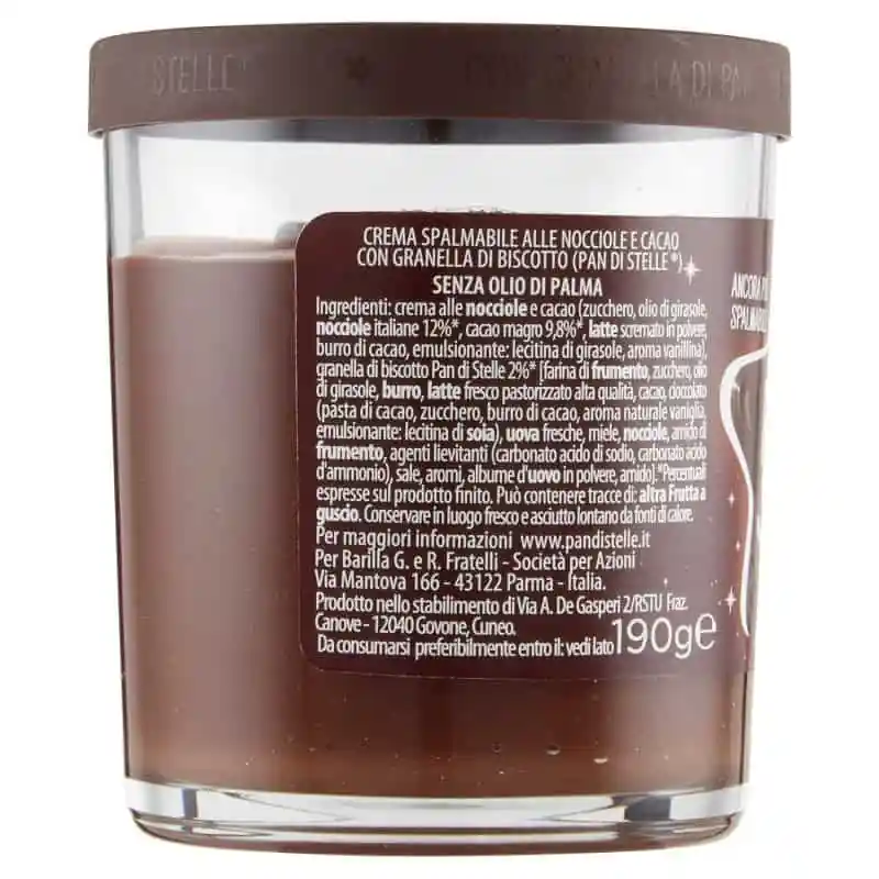 Pan Di Stelle Cream, Cocoa Hazelnut Spread, 190g - Image 2