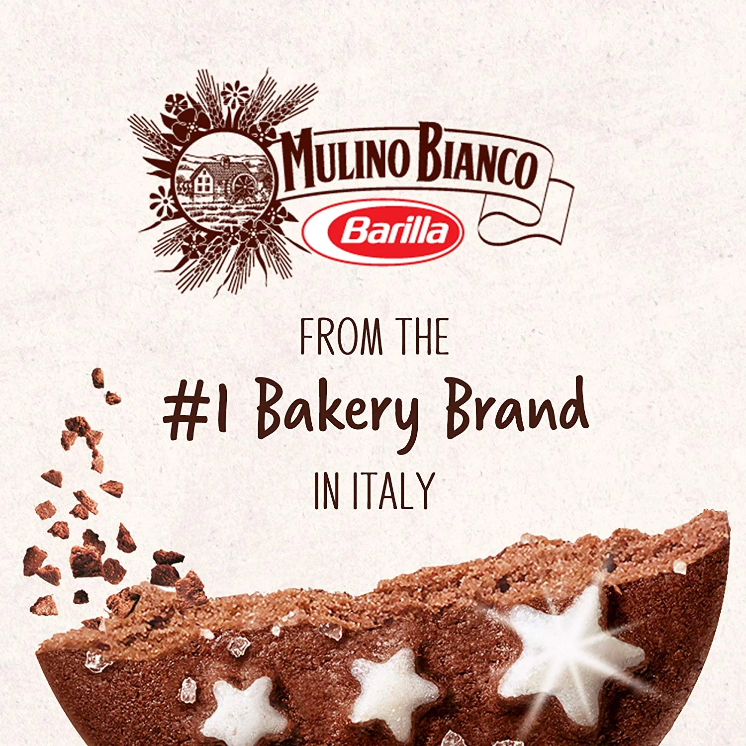 Pan Di Stelle Cream, Cocoa Hazelnut Spread, 100% Italian hazelnuts, Made in Italy, Chocolate spread, 580g - Image 3