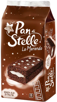 Pan di Stelle La Merenda, Snack Cakes, 8 x 35g = 280g