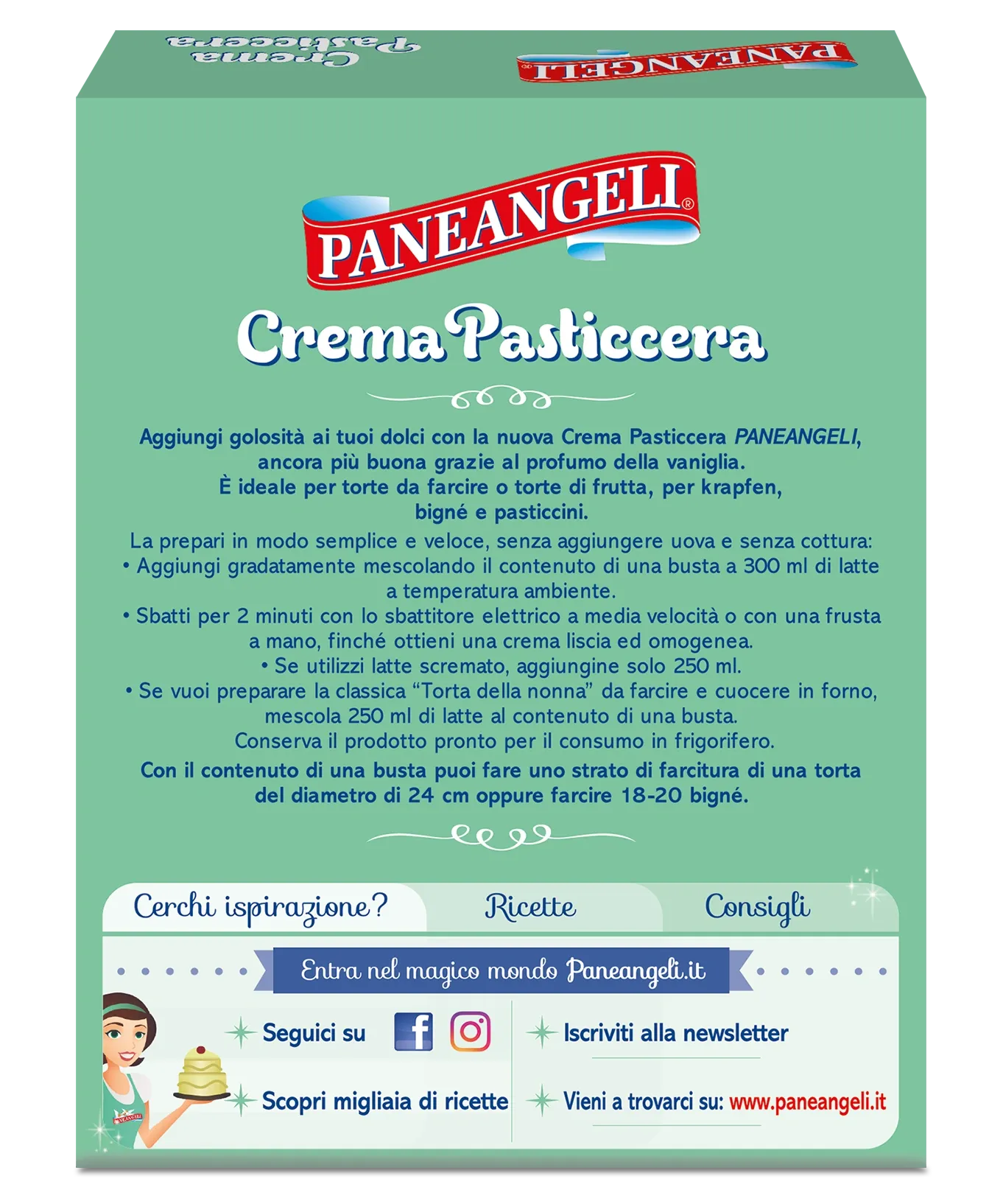 Paneangeli Custard Cream, Crema Pasticcera, 5.2 oz | 150g - Image 2