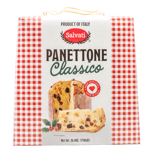 Panettone Classic FULL CASE of 12, Made in Italy, 26.4 lb, Pack of 12