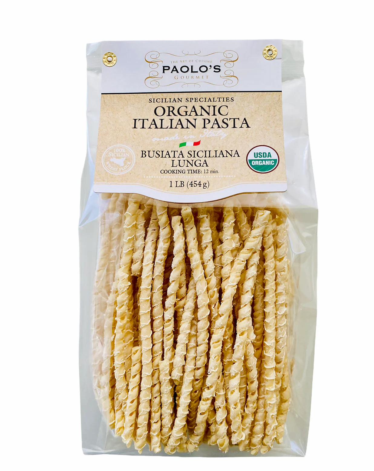 Paolo's Busiate Siciliana Lunga Pasta, 16 oz | 454g