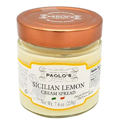 Paolo's Sicilian Lemon Cream Spread, 7.4 oz | 210g