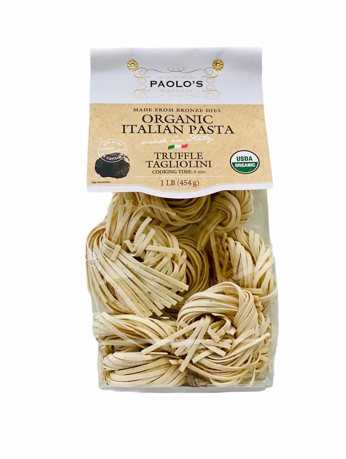 Paolo's Organic Italian Truffle Tagliolini, 16 oz | 454g