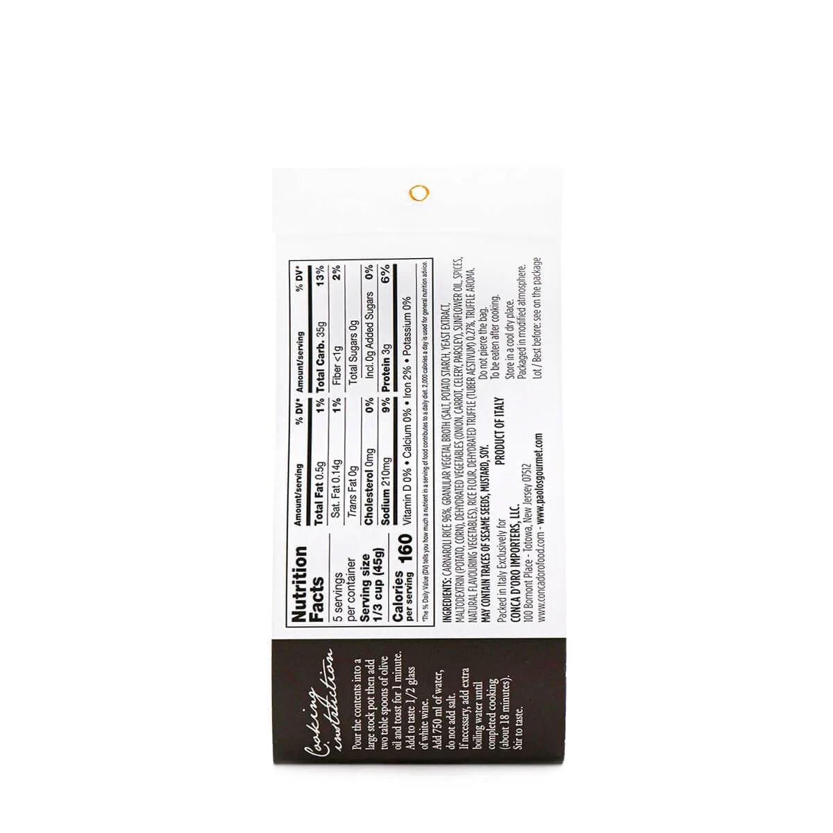 Paolo's Risotto Truffle, Made in Italy, 8.8 | 250g - Image 2