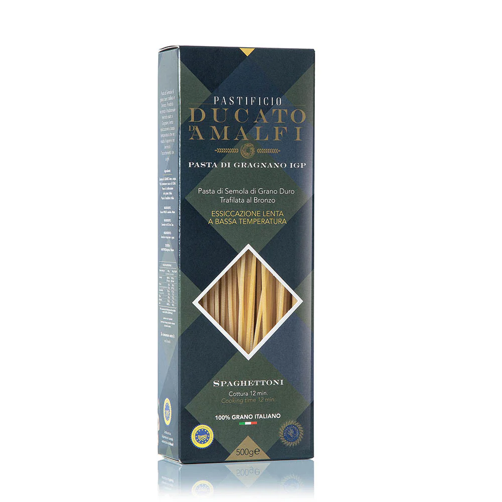 Pastificio Ducato d’Amalfi – Spaghettoni PGI 17.6 oz (500 g) | Artisan Italian Pasta | PGI Certified