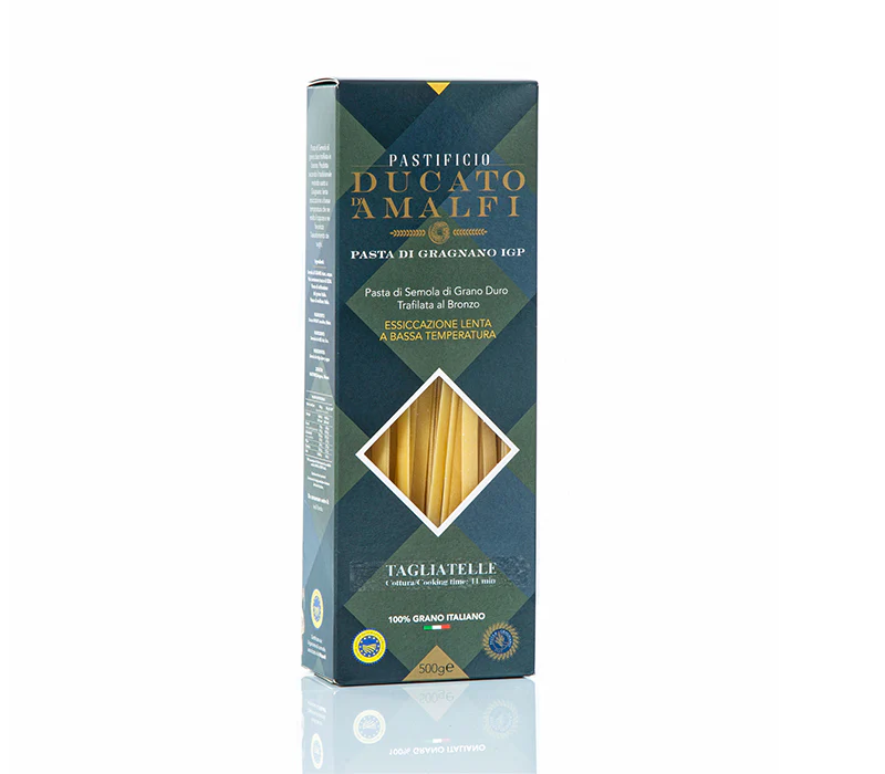Pastificio Ducato d’Amalfi – Tagliatelle PGI 17.6 oz (500 g) | Artisan Italian Pasta | PGI Certified
