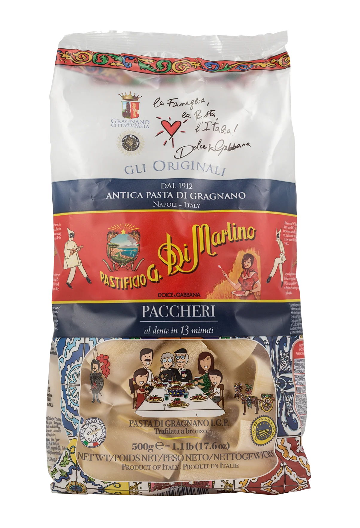 Pastificio G. Di Martino Pasta Paccheri, 16 oz | 453g