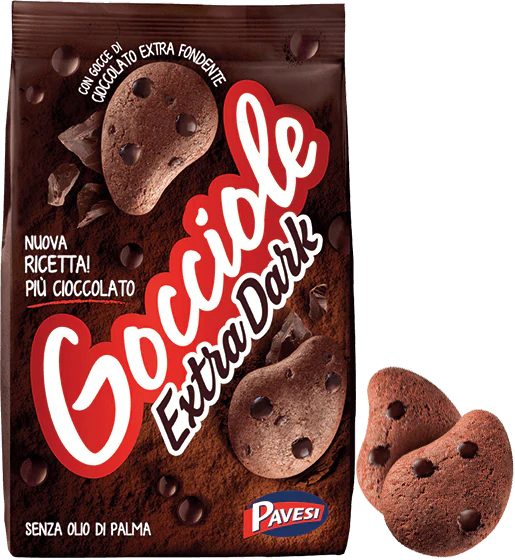 Pavesi Gocciole Extra Dark Chocolate, 17.5 oz | 400g