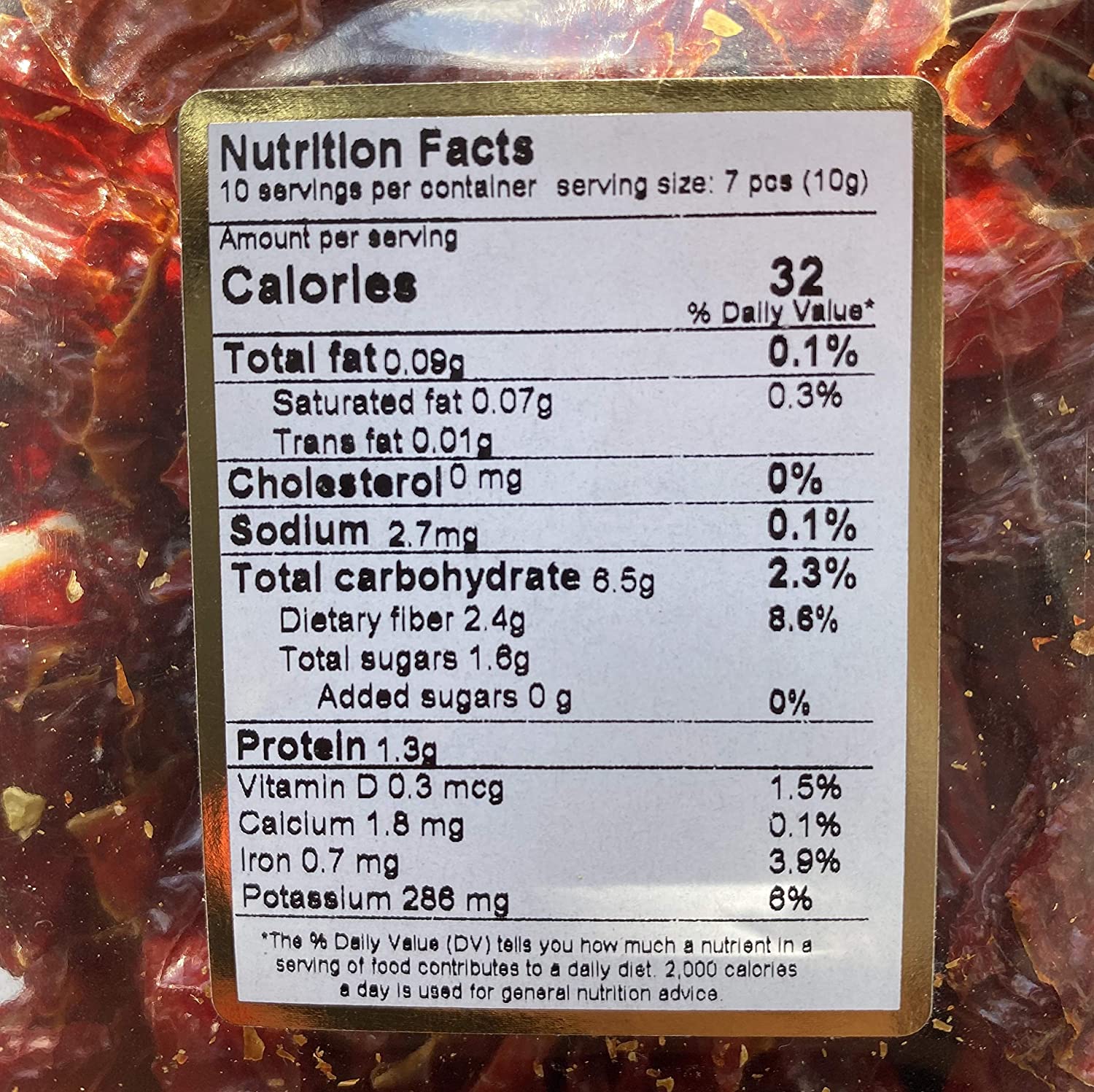 Peperoni Cruschi Italian Dried Sweet Crispy Peppers, 1.4 oz | 40g - Image 3