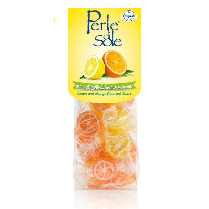 Perle di Sole Lemon & Orange Slice Hard Candy, 3.52 oz. - Image 2