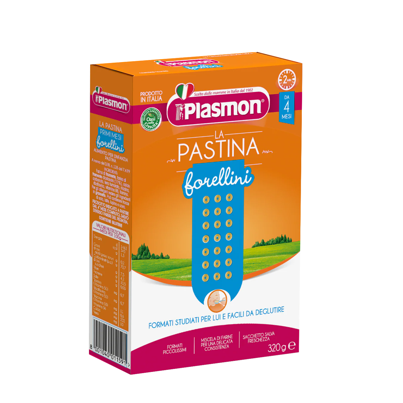 Plasmon Baby Pasta Forellini, 11.28 oz | 320g