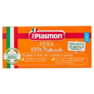 Plasmon Pear Sauce, Omogeneizzato Pera, 2 x 104 g - Image 3