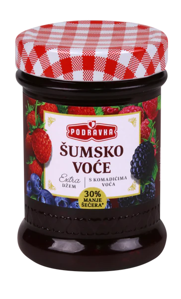 Podravka Jam Extra Forest Fruit, Sumsko Voce, 11.3 oz | 320g