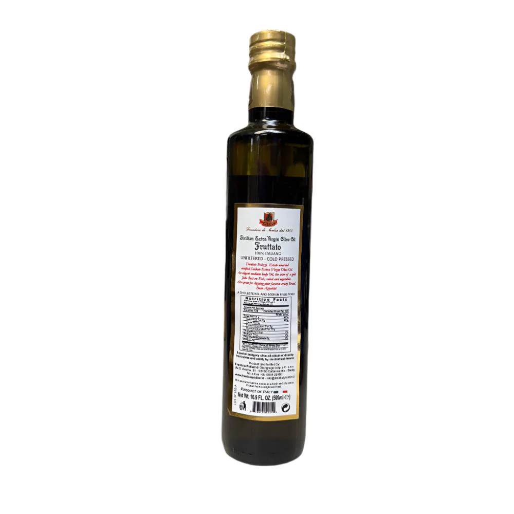 Polizzi Fruttato Sicilian Extra Virgin Olive Oil, 16.9 oz | 500 ml - Image 2