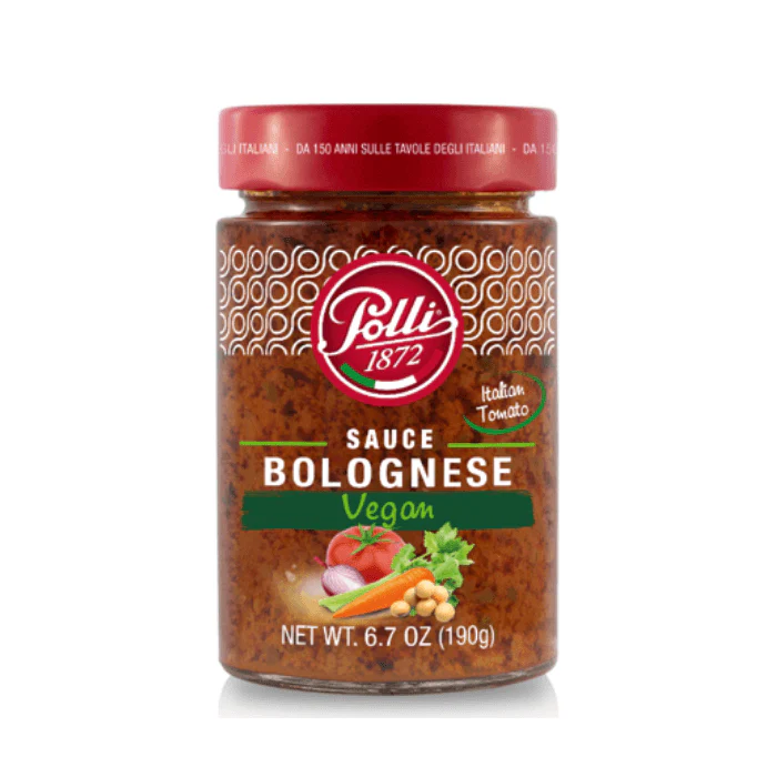 Polli Bolognese Sauce Vegan, 6.7 oz | 190g