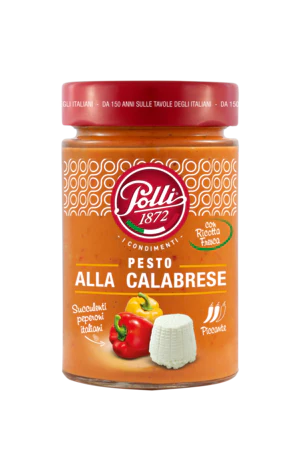Polli Pesto Sauce Ricotta Cheese & Peppers, 6.7 oz | 190g