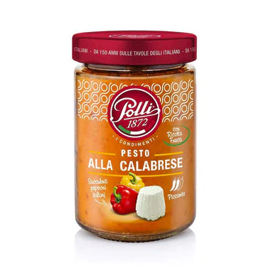 Polli Pesto Sauce Ricotta Cheese & Peppers, 6.7 oz | 190g - Image 2