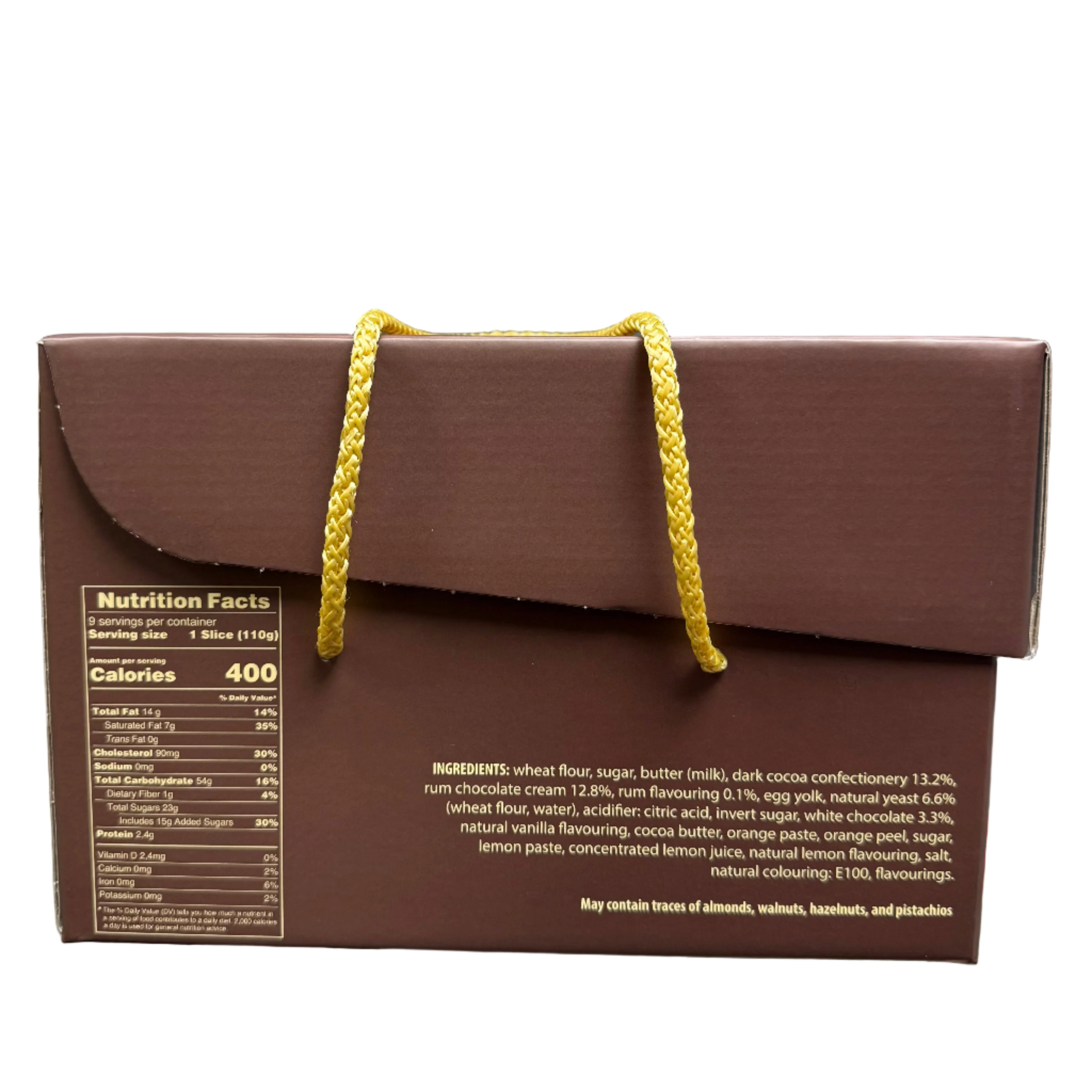 Primo Amore Chocolate & Rum, Panettone Torino, Made in Italy,  2.2 lb | 1kg - Image 3