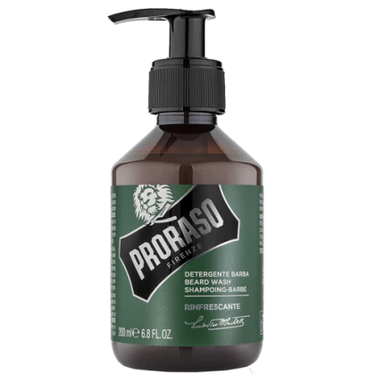 Proraso Beard Wash, Refresh Scent, 6.8 oz | 200 ml