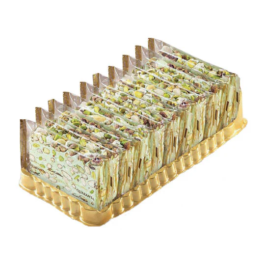 Quaranta Soft Pistachio Torrone Slice, 5.29 oz | 150g - Image 2