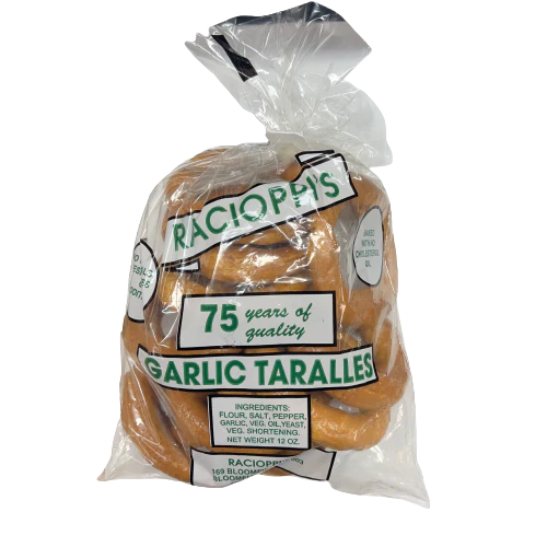 Racioppi's Garlic Taralles, 12 oz
