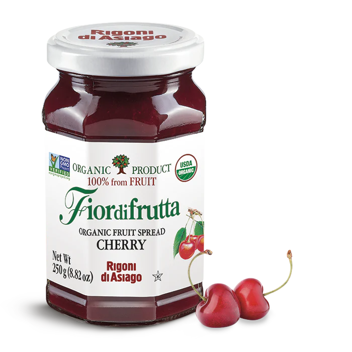 Rigoni di Asiago Organic Cherry Fruit Spread, 8.82 oz | 250g