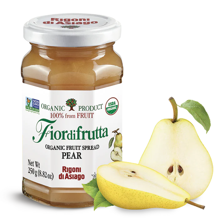 Rigoni di Asiago Organic Pear Fruit Spread, 8.82 oz | 250g