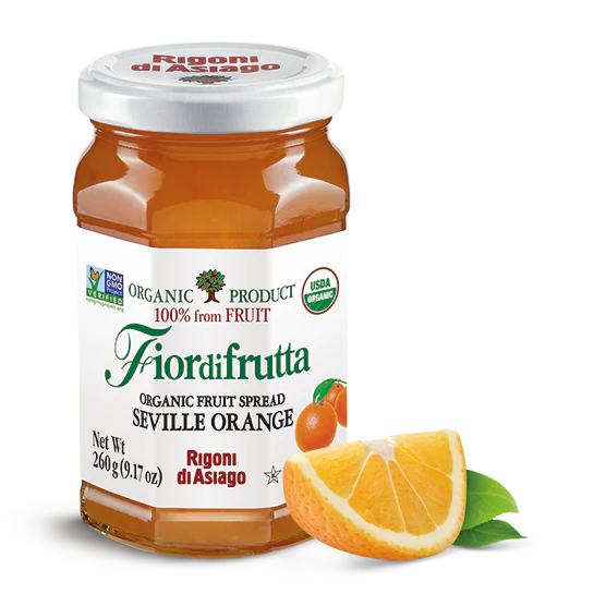 Rigoni di Asiago Organic Seville Orange Fruit Spread, 9.17 oz | 260g