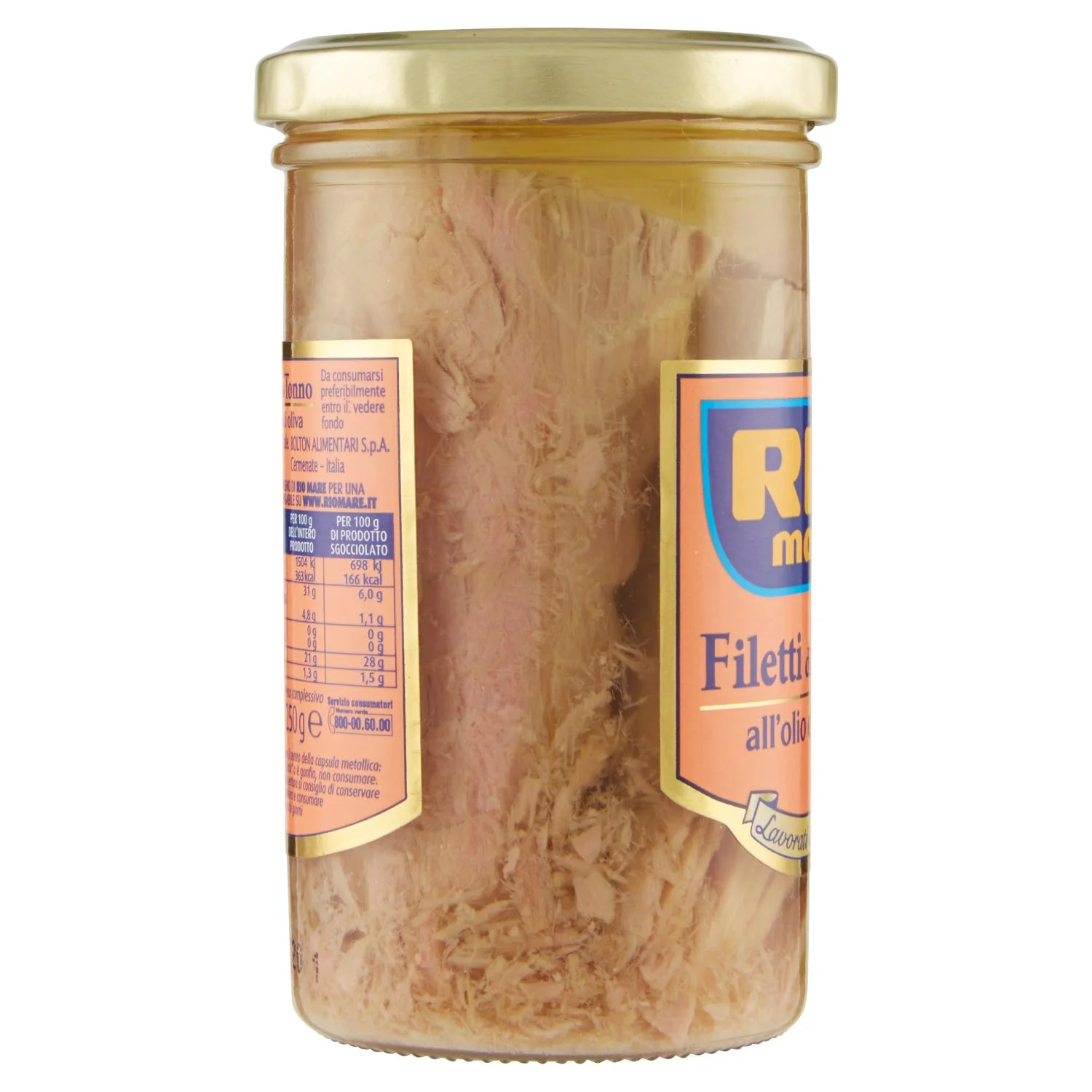 Rio Mare Hand-worked Tuna Fillets in Olive Oil, 180g - Image 2