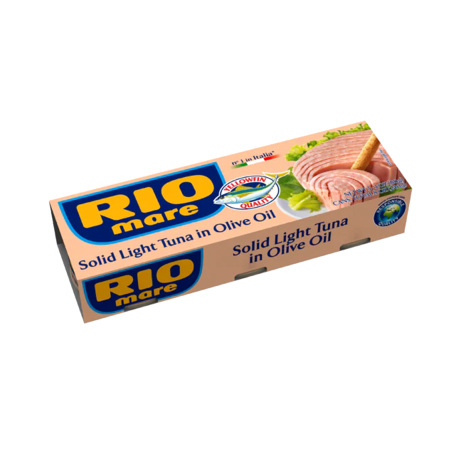 Rio Mare Solid Light Tuna in Olive Oil Can, 3 cans x 80g | 240g Total